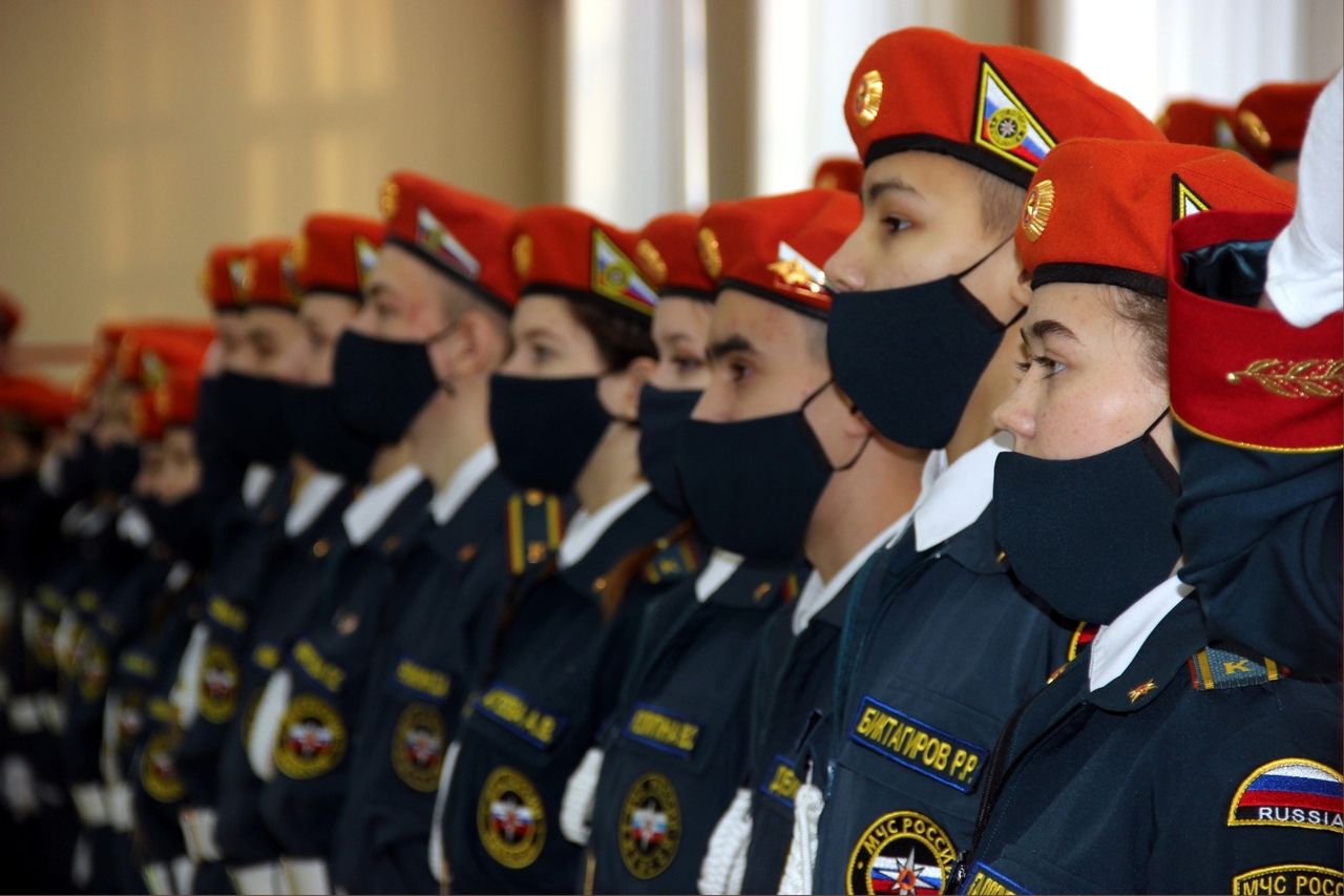 Курсанты 1 курса Тетюшского государственного колледжа гражданской защиты дали Торжественную клятву