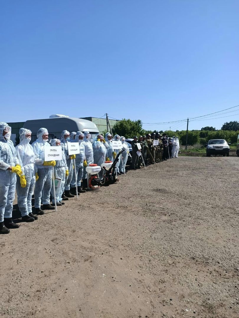 В Тетюшском районе прошли командно- штабные учения на базе КФХ Чербаева М. В.