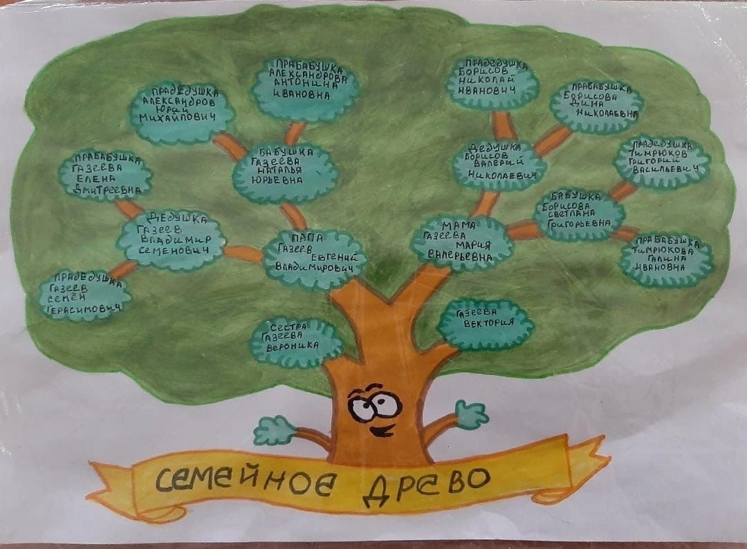 Тетюшские детсадовцы изготовили свои "Родословные Деревья"