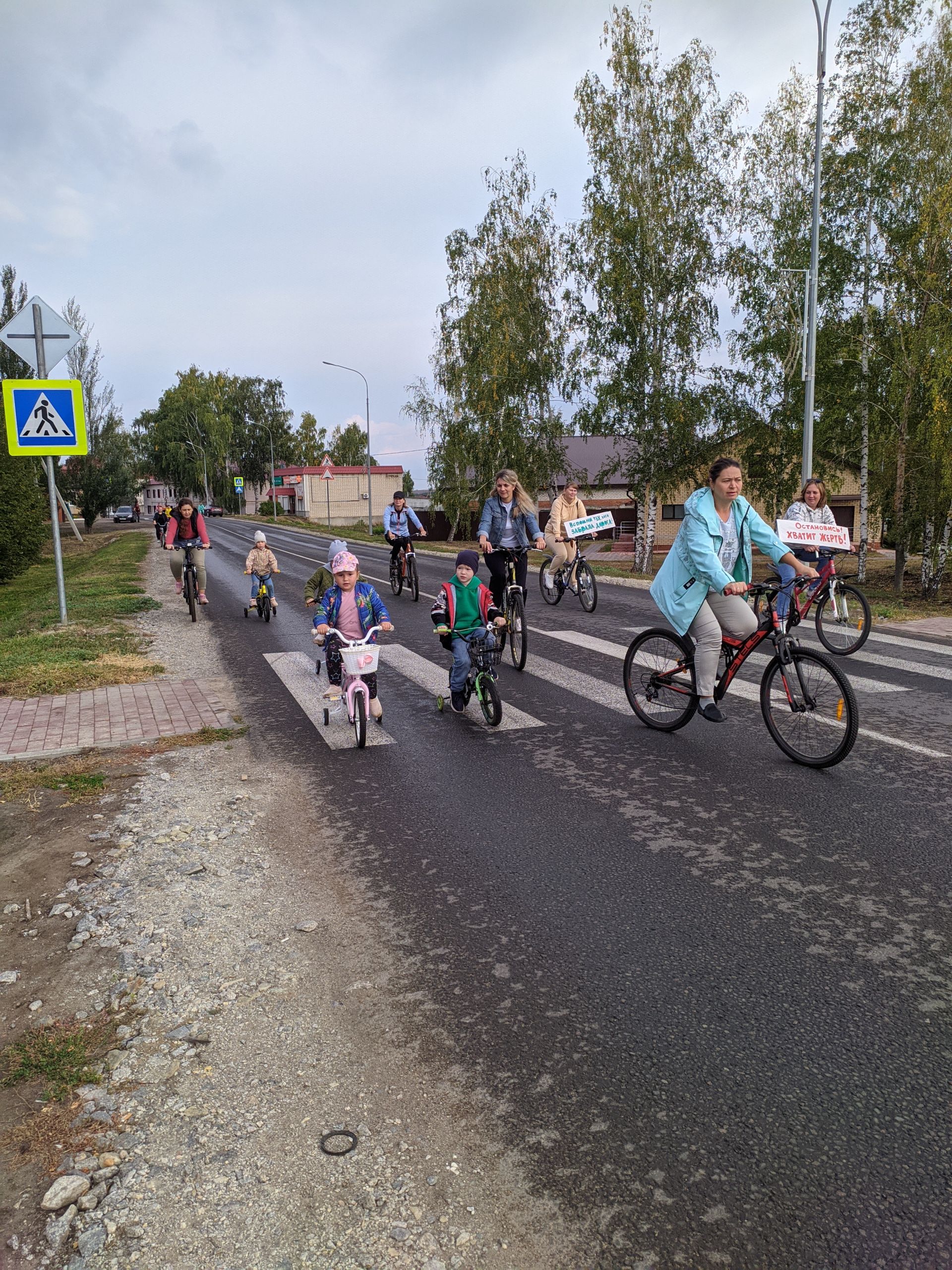 Юные детсадовцы участвовали в велопробеге