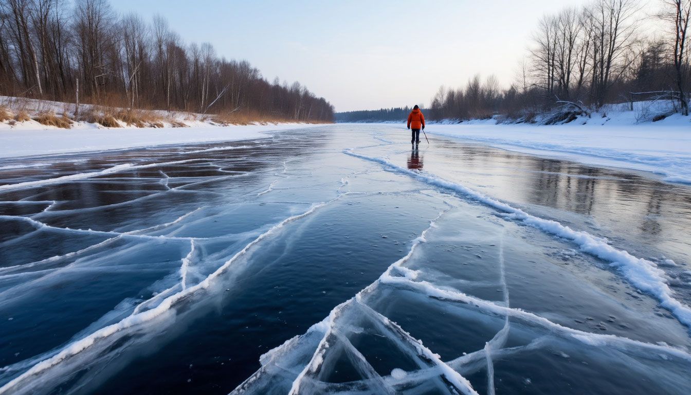 Опасность на водоёмах: спасатели предупреждают о тонком льду