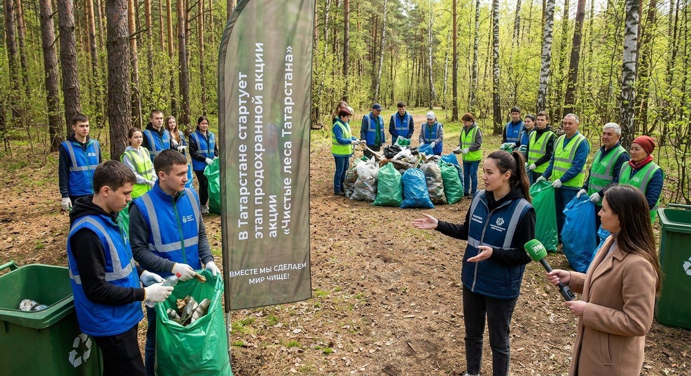 Весенний этап акции «Чистые леса Татарстана» набирает обороты