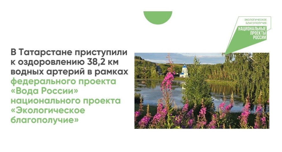 В Татарстане расчищают 38,2 км водных артерий: планы и текущие работы по оздоровлению рек