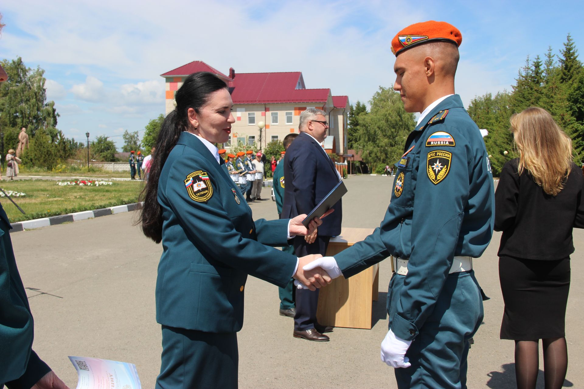 В Тетюшском государственном колледже гражданской защиты прошло торжественное вручение дипломов