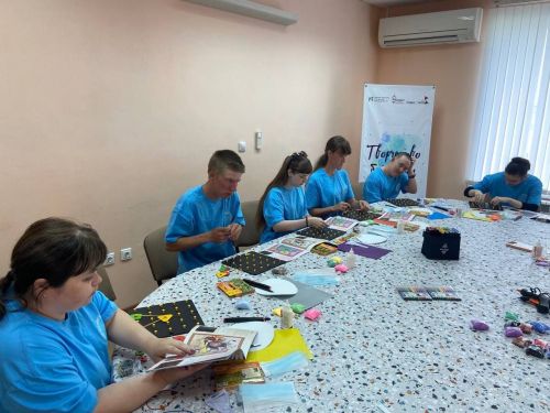 В Тетюшах прошло очередное занятие в рамках реализации проекта «Творчество без границ»