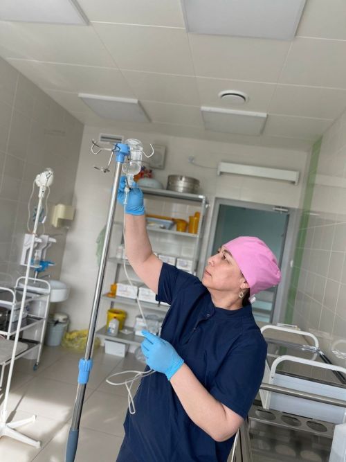 Ул сырхауларны  операциягә әзерли
