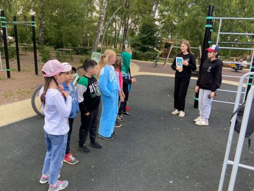 В Тетюшах форпостовцы провели профилактическую игру «ПДД и велосипед»