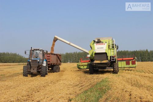 Агитбригада Урюмского Дома культуры выступила перед комбайнёрами