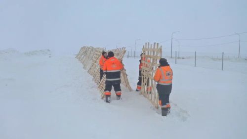 На трассе М12 в Татарстане соорудили снегозадерживающие щиты