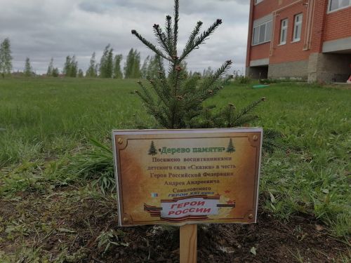 Тетюшские дошколята приняли участие в акции «Сад памяти»