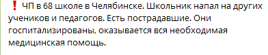 ЧП в Челябинске: ученик пришел в школу с молотком, есть пострадавшие