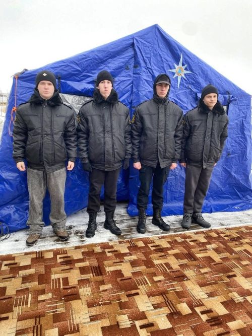 Форпостовцы дежурили во время проведения праздника «Крещение Господне»