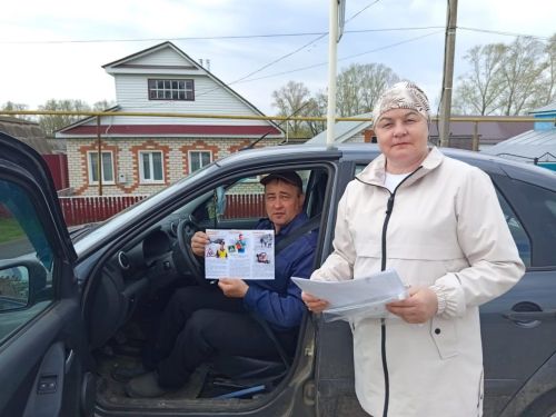 Жители Алабердино узнали, как избежать аварий на сельских дорогах