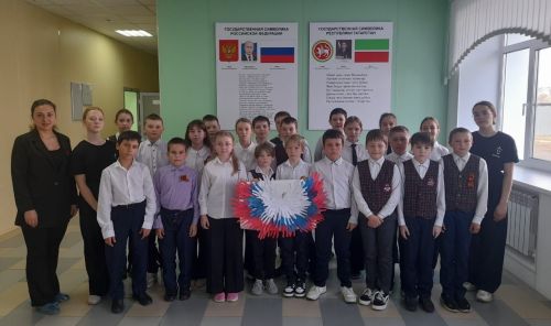 Тетюшские школьники поддержали акцию «Голубь мира – Голубь Победы»
