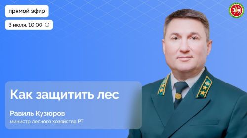 Прямой эфир с участием министра лесного хозяйства