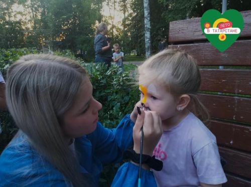 В Тетюшах провели культурно-развлекательное мероприятие «Аквагрим»