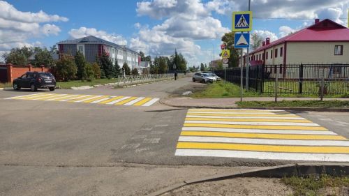 К новому учебному году — обновленные пешеходные переходы