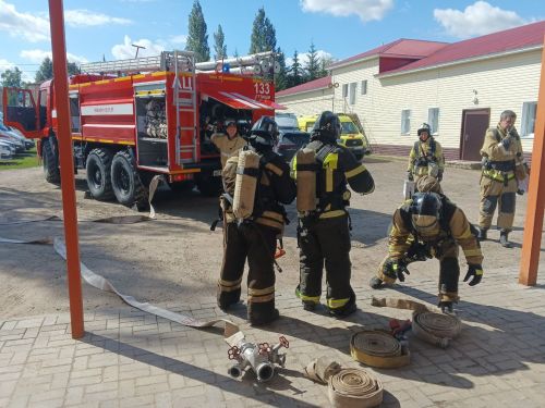 В Тетюшской ЦРБ успешно проведено противопожарное тактическое учение