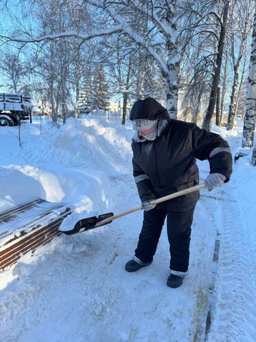 В Тетюшах  устраняют последствия сильного снегопада