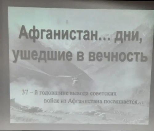 Студенты Тетюшского сельхозтехникума почтили память героев Афганской войны