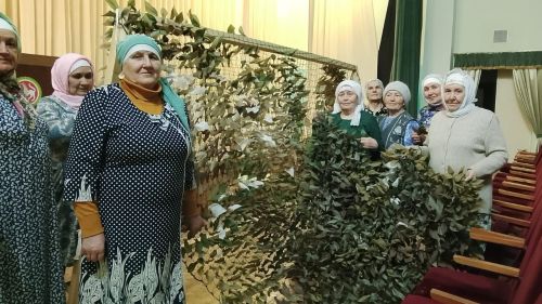 В Тетюшском районе провели акцию по изготовлению маскировочных сетей