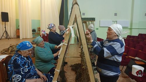 В Тетюшском районе провели акцию по изготовлению маскировочных сетей