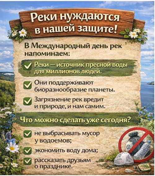 Отмечаем Международный день рек: спасаем природу вместе