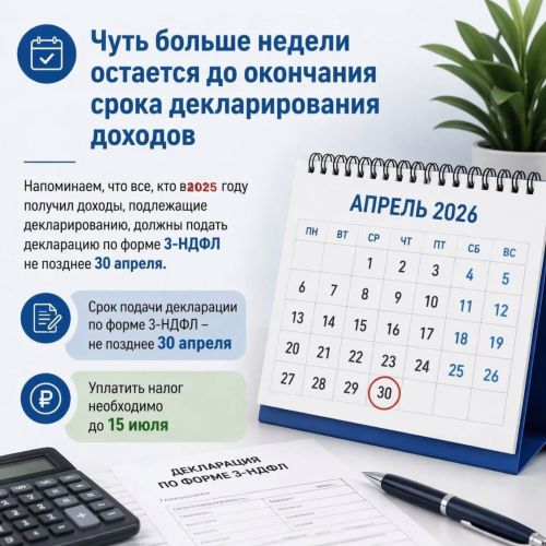 До конца декларационной кампании осталась неделя