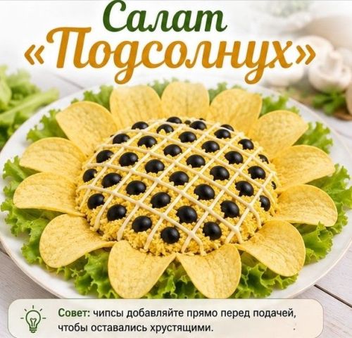 Салат «Подсолнух»