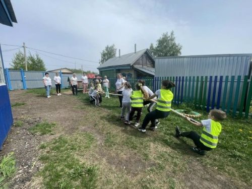 В селе Монастырское организовали спортивное мероприятие