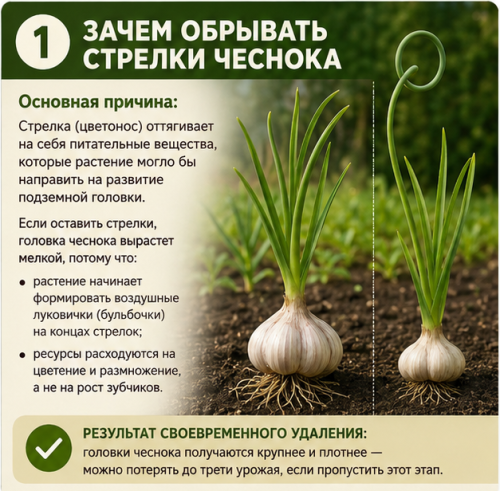 Нужно ли обрывать стрелки у чеснока: полное руководство для богатого урожая