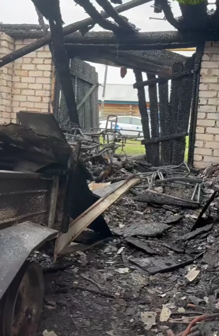 Пожар в селе Алабердино Тетюшского района РТ