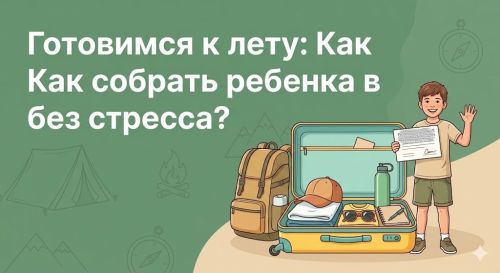 Чек-лист для родителей: Собираем ребенка в летний лагерь