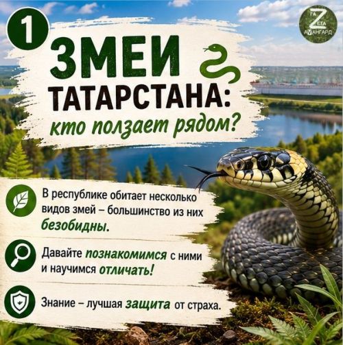 Змеи Татарстана: кто они и как с ними правильно взаимодействовать