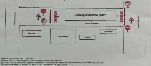 Дорожное движение перекроют в центре Тетюш из-за ремонта теплотрассы