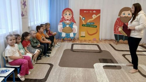 Дети детсада «Малыш» поиграли в русские народные игры в рамках Единого дня фольклора