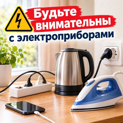 Жителей Тетюшского района призывают быть внимательными с электроприборами