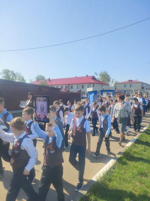 Акция "Бессмертный полк" в Тетюшской СОШ N2