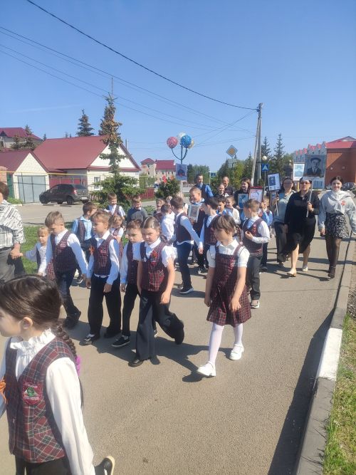 Акция "Бессмертный полк" в Тетюшской СОШ N2