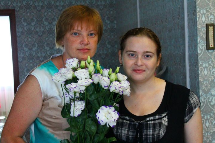 Лилия Анисимова с подругой, прекрасным учителем и просто замечательным и душевным человеком Татьяной