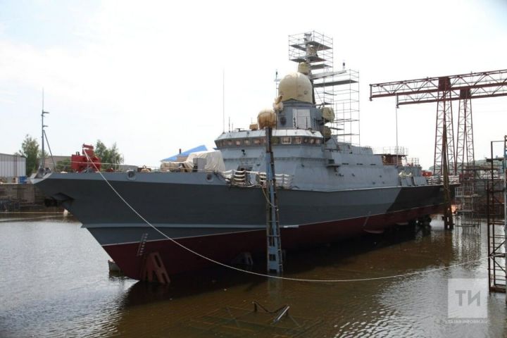 В Татарстане спустили на воду ракетный корабль «Туча»