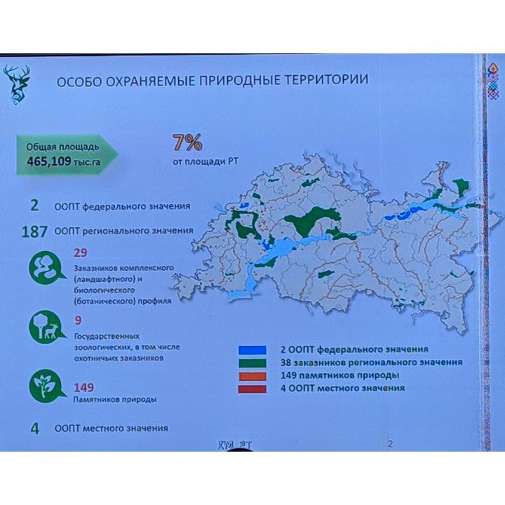 В Татарстане площадь особо охраняемых природных территорий выросла на 20% за 5 лет