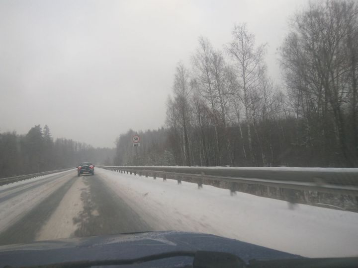 На трассе М12 в Татарстане ограничили движение автотранспорта