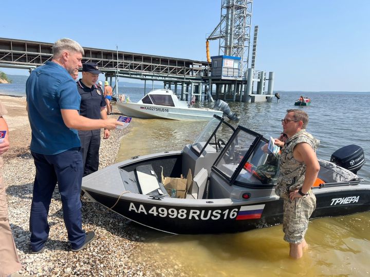 Профилактика безопасности на водных объектах: Рейд в Тетюшском районе