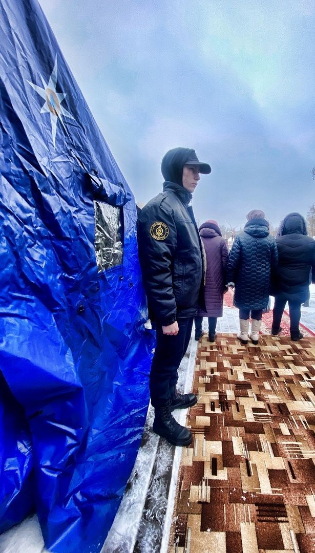 Форпостовцы дежурили во время проведения праздника «Крещение Господне»