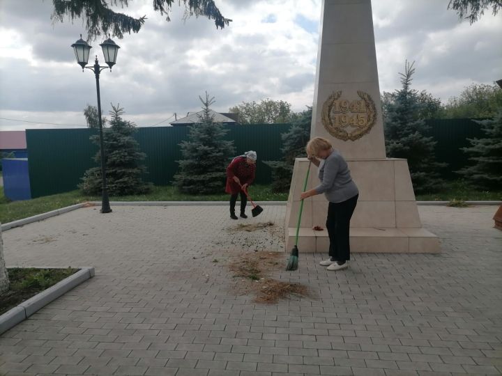 Акция «Чистый обелиск» прошла в селе Бакрчи Тетюшского района