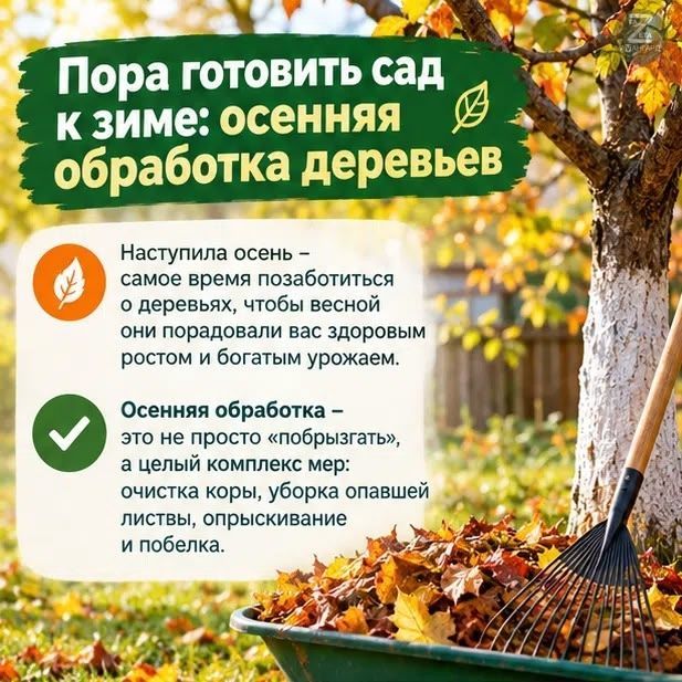 Как правильно провести осеннюю обработку деревьев
