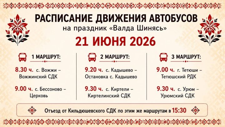 Как добраться до села Кильдюшева на праздник «Валда Шинясь»