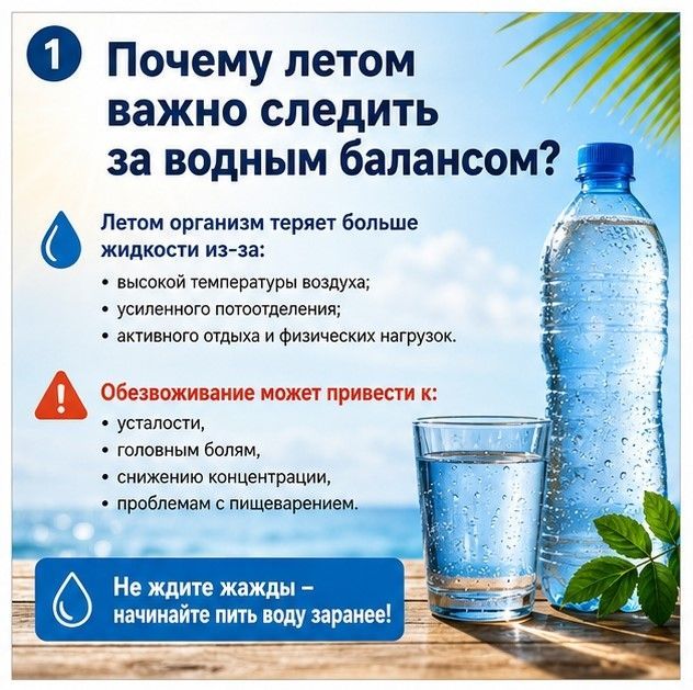 Почему летом важно следить за водным балансом?