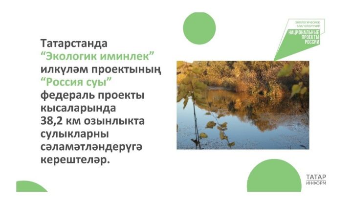 Республикада 38,2 км озынлыкта сулыкларны чистарталар
